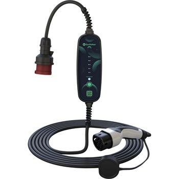 EcoVolter II - интелигентен преносим Wallbox 11 kW, 3x16 A, кабел 10 м, приложение (BT), тип 2 (EcoVolter II 3x16A-10m (Offline))