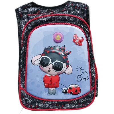 Светеща раница с 3d картинка калинка и пеперуда