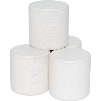 DrKO Dřevěný válec 4 cm 1ks bílá