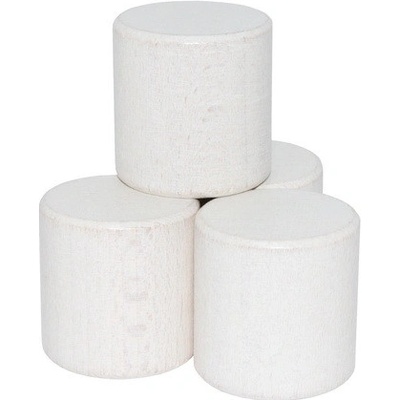 DrKO Dřevěný válec 4 cm 1ks bílá