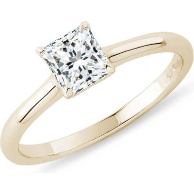 Klenota Zlatý prsteň s LG diamantom princess R0877753