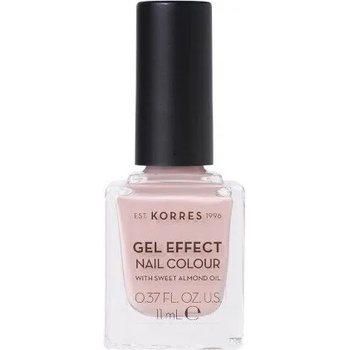 KORRES Лак с гел ефект с бадемово масло , Korres Gel Effect Nail Colour No. 32 Cocos Sand , 11ml