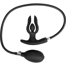 Rimba Electro Play E-Stim Stretching Anal Plug with Pump Bi-Polar Black