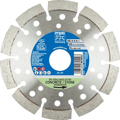 Pferd diamantový rezací kotúč 125 x 2,4 x 22,23 mm 68000042