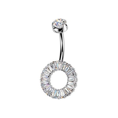 Šperky4U Piercing do pupíku kolečko TITtin2AN TIT1615