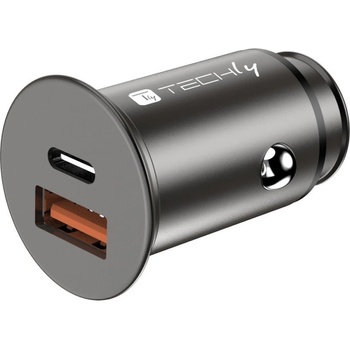 TECHLY IUSB2-CAR5-AC38W Автомобилно зарядно USB-C & USB-A 38W/3A 5-12V (IUSB2-CAR5-AC38W)