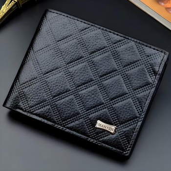 HARAHU Мъжко портмоне Manyidi LU-35502 - Черно KP35502 (LU-35502)