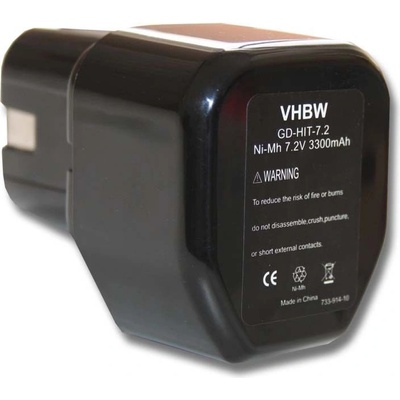 VHBW Батерия за Hitachi EB712S / EB714S, 7.2 V, 3.3 Ah (800104689)