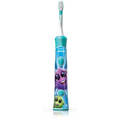 Philips Sonicare For Kids HX6322/04 sonická elektrická zubná kefka pre deti prepojená s pripojením Bluetooth Aqua 1 ks