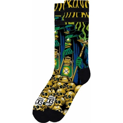 American Socks ponožky Black Plague zelená