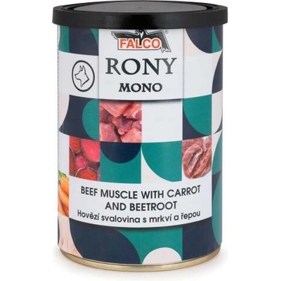 Falco Rony Mono s hovädzou svalovinou s mrkvou a repou 6 x 400 g