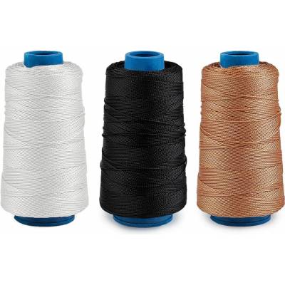 Obuvnická nit Ø0,8 mm 150 g – pevná nit na obuv, tašky i čalounění - 1 bílá