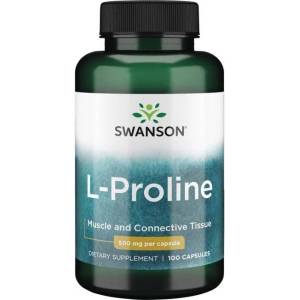 Swanson L-Proline, 500 mg, 100 капсули, Swanson (SW1028)