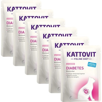 KATTOVIT Diabetes пастет с сьомга 6 x 85 г