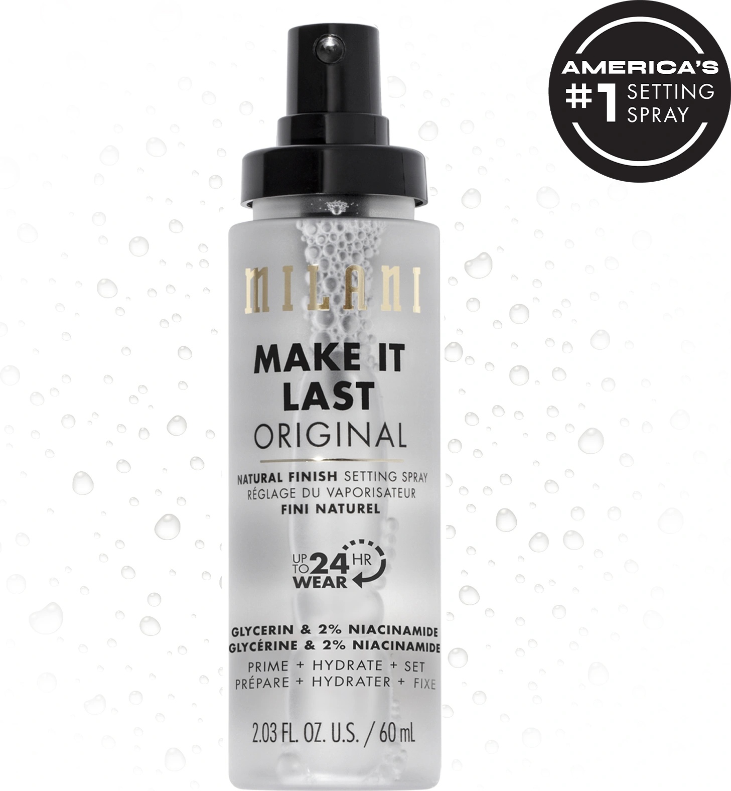 Milani Make It Last Original - Natural Finish Setting Spray База за лице 60ml