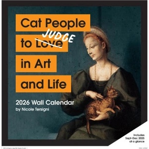 Chronicle Books Cat People to Judge in Art and Life 2026 Wall Calendar | Nicole Tersigni