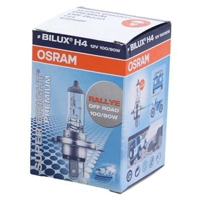 Крушка OSRAM H4, 12V, 90/100W, 4800K, 2900/1700lm, 1 брой