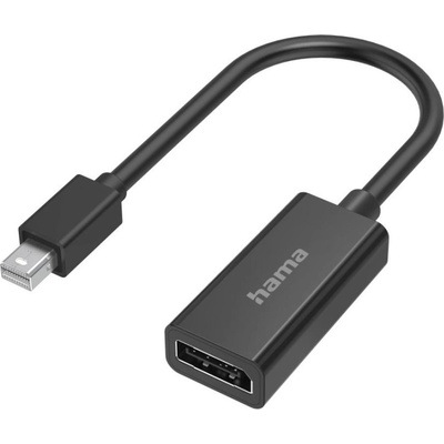 Hama Адаптер MiniDisplayPort мъжко - DisplayPort женско Ultra-HD 4K Essential Черен (HAMA-200331)