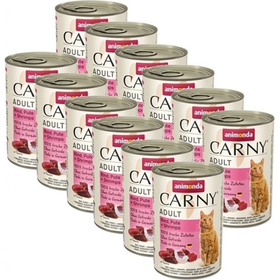 Animonda Carny Adult hovädzie a morka s krevetami 12 x 400 g