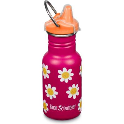 Klean Kanteen Детска бутилка за вода Klean kanteen Kid's Classic Narrow with Sippy Cap Water bottle - Happy Flowers - размер 355 ml (533-1429-1411)