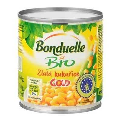 Bonduelle Kukurica sterilizovaná zlatá BIO 150 g