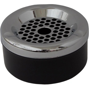 Метален пепелник противоветрен Хром (2709009-80)