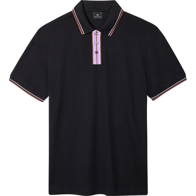 PS Paul Smith Блуза с яка PS Paul Smith Stripe Tipping Polo Shirt - Black 79