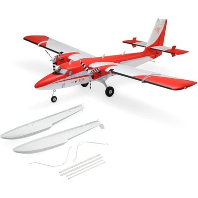 E-Flite DHC-6 Twin Otter 1.4m AS3X+ SAFE Select BNF Basic, поплавъци