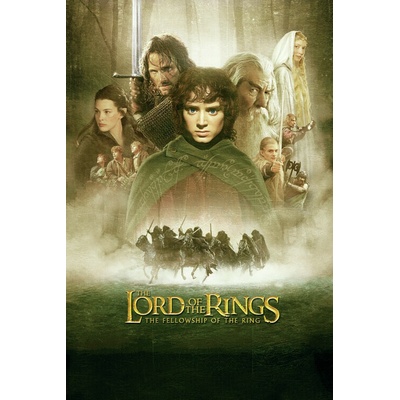 Plagát, Obraz - Lord of the Rings - The Fellowship of the Ring keyart, 26.7 × 40 cm