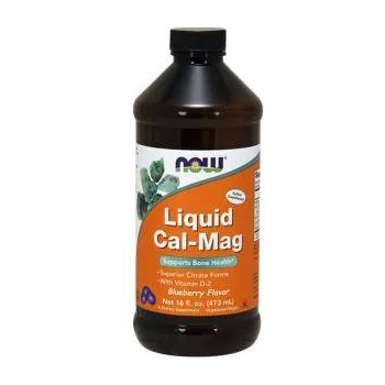 NOW Кал-Маг - течен Liquid CAL - MAG Blueberry - 473 мл. - NOW FOODS, NF1269