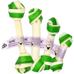 VetExpert Mr. Bandit Knotted Bone green - лакомство за куче, вързан кожен кокал зелен, 25 см - 1 бр - Полша