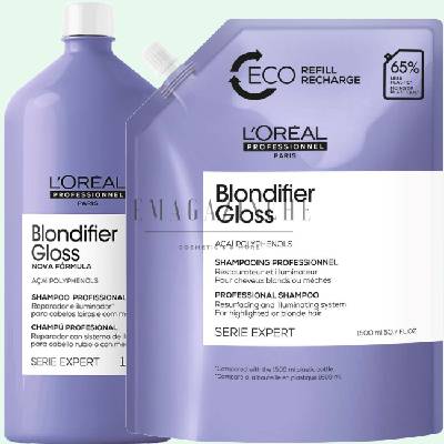 L’Oréal Professionnel Шампоан за възстановяване и блясък на руса коса 1500 мл. Serie Expert Blondifier Gloss shampoo (093474636975662**)