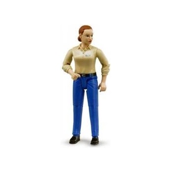 BRUDER Figurine of a woman in blue jeans