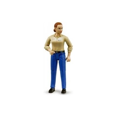 BRUDER Figurine of a woman in blue jeans