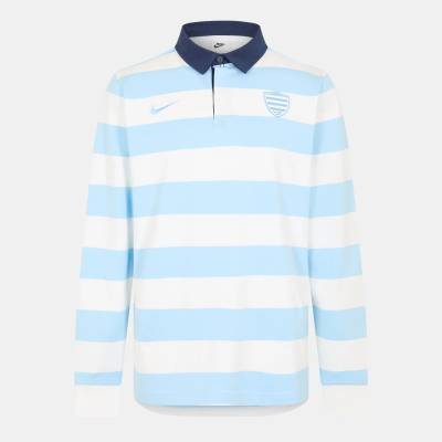 Nike Мъжка блуза с яка Nike Racing 92 Long Sleeve Polo Shirt Mens 2025 2026 - Wht/Pnt/Ob