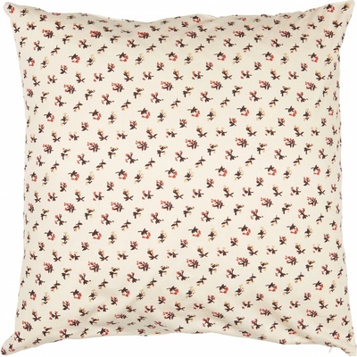 IB Laursen Antonia Beige Brown Red Flowers 50 x 50 cm