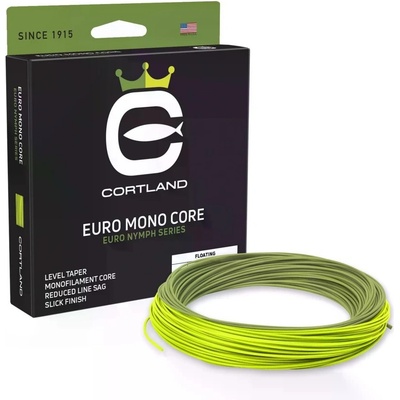 Cortland muškařská šnůra Euro Nymph Braid Core .022 Fresh Level Chartreuse 90ft