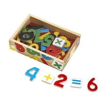 Melissa & Doug Комплект дървени цифри с магнити в кутия, 10449 Melissa and Doug, 000772104494