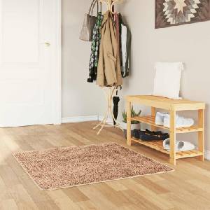vidaXL Каса за килим MARSA Жълто 100 x 100 cm Полиестер и PVC (42023221)