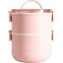Homla Obedový termobox 1,6 l ružový