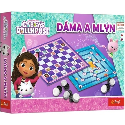 Hra Dáma a Mlýn Gábinin kouzelný domek