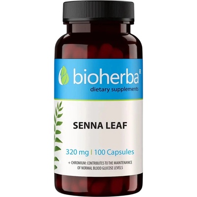Bioherba Senna Leaf, 320 mg, 100 капсули, Bioherba