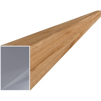 KVN ALUMINIUM Hliníkový profil 60 x 40 x 1 x 6000 mm, štruktúra BUK