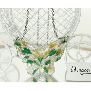 Meganflo Колие пеперуда с лимониум