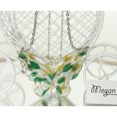 Meganflo Колие пеперуда с лимониум