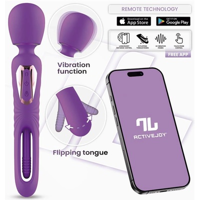 INTOYOU App Series Salma Flipping Tongue Wand with App Purple