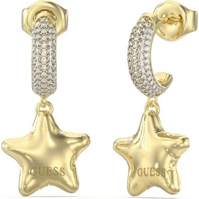 Guess Jedinečné náušnice s hviezdičkou Iconique JUBE05548JWYGT/U