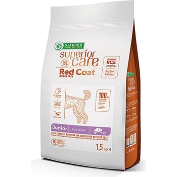 Nature's Protection Red Coat Grain Free Salmon Junior Small and Mini Breeds - супер премиум храна за подрастващи кучета от дребните породи (2-12 месеца)