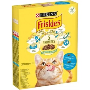  Котешка суха храна Friskies сьомга 300гр