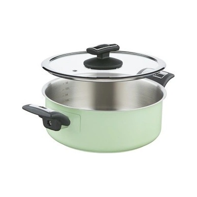 KOLIMAX Kastrol COMFORT GREEN s poklicí, průměr 22 cm, objem 3.0 l